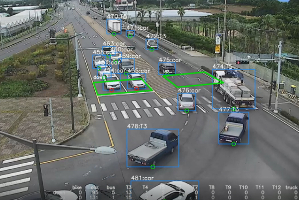 CCTV 교통량 조사모델 사례 화면(사진=행안부)