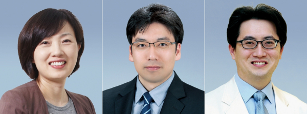제3회 임성기연구자상 수상자 (왼쪽부터 김빛내리 석좌교수, 배상수 교수, 이주명 교수)